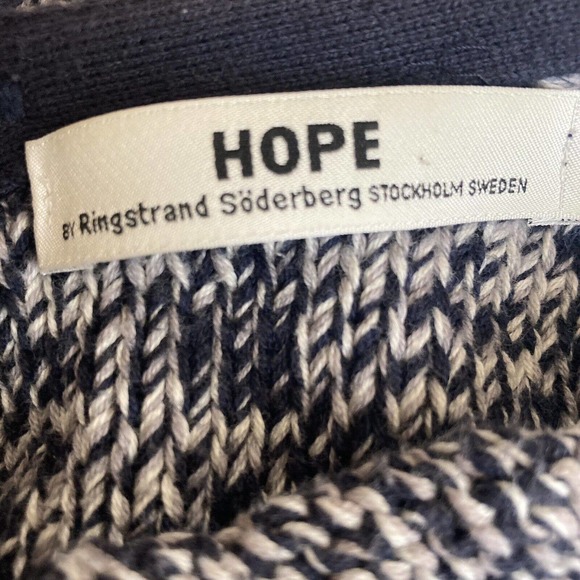 Hope by Ringstrand Söderberg Stockholm Sweden Over Sweater Gray Buttoned Back XS - Picture 9 of 13